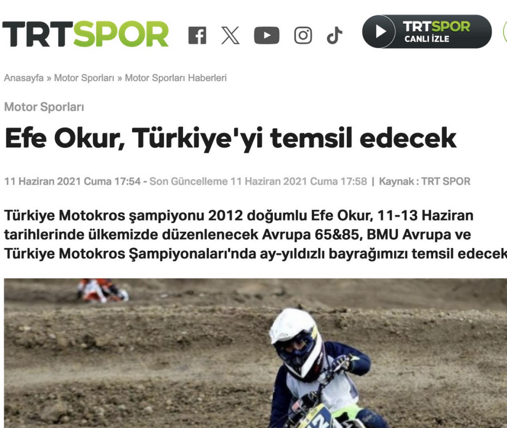 Efe Okur Turkiye’yi temsil edecek